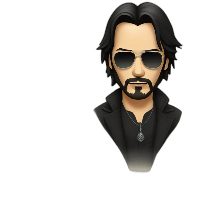 Keanu in day of the dead emoji