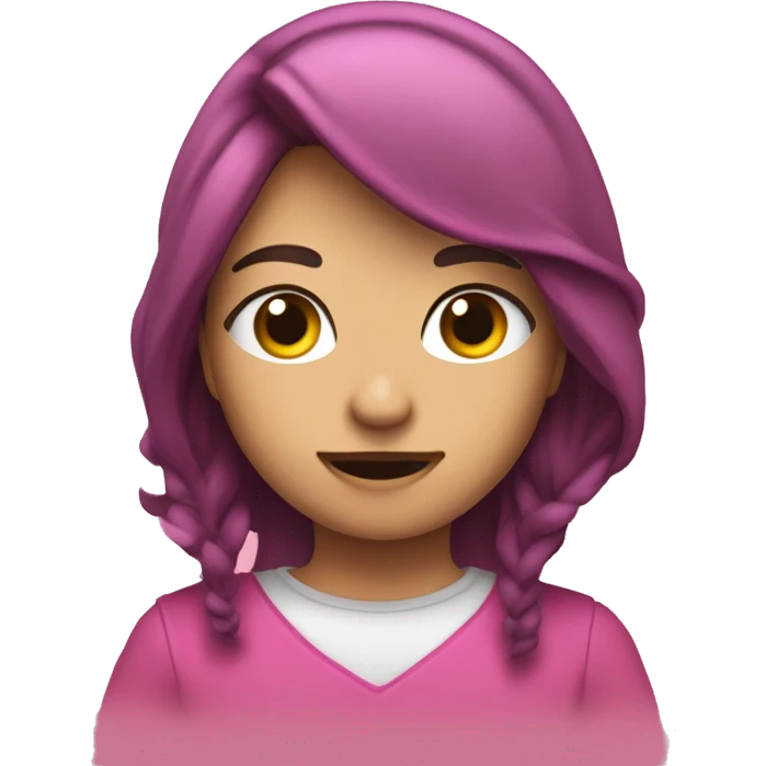 Audífonos con moño rosa emoji