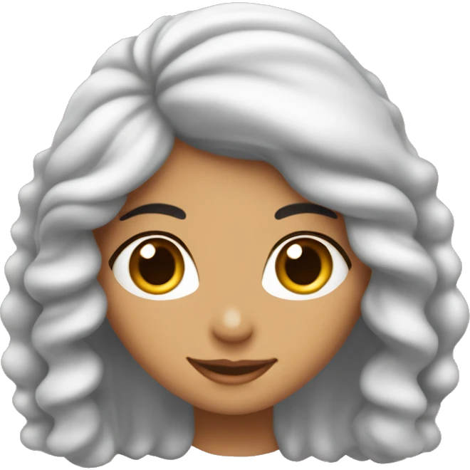 fille arabe cheveux bouclé  emoji