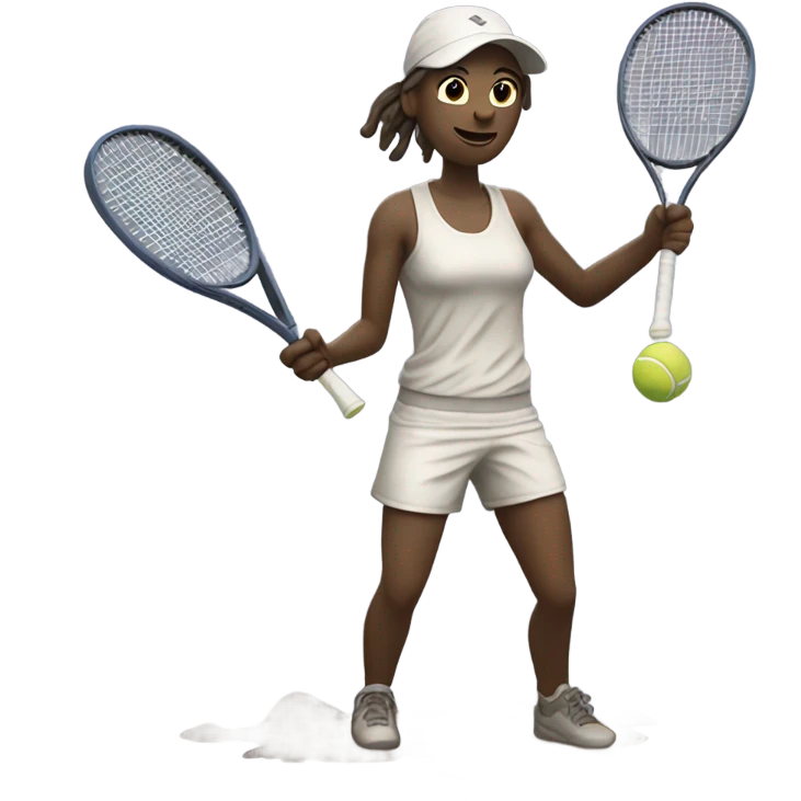 Tennis player in the mud emoji