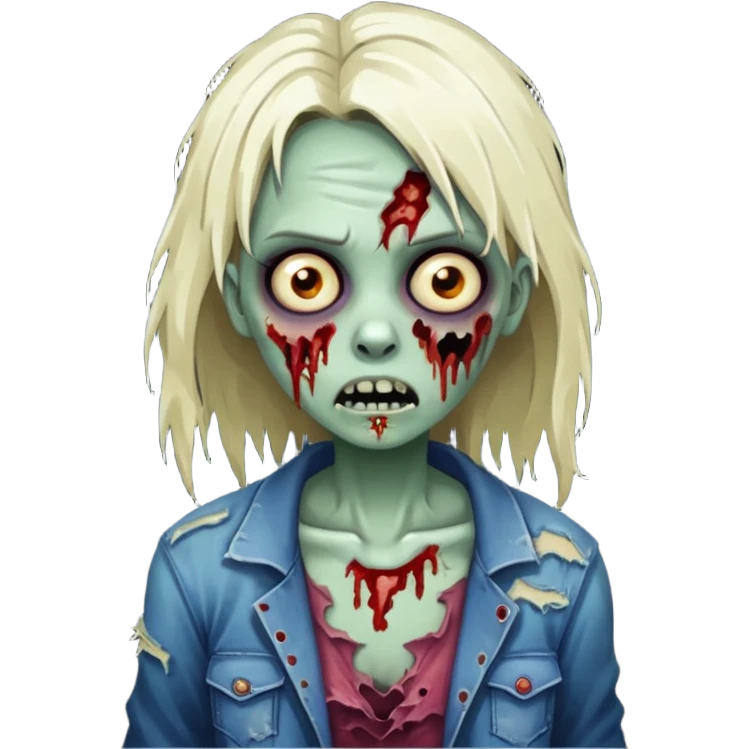 Zombie girl emoji