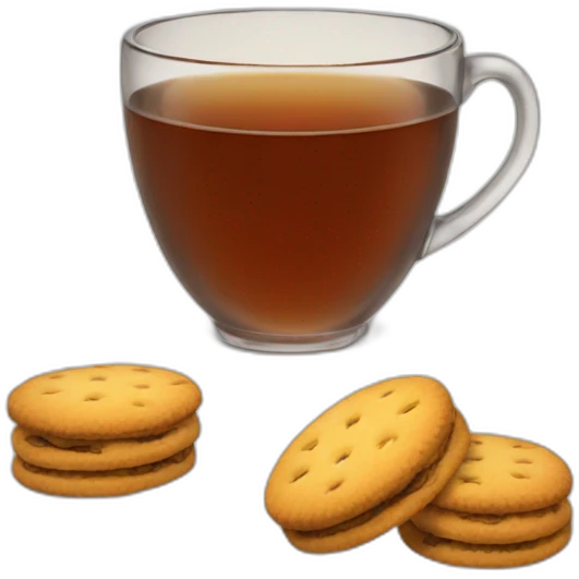 Tea and biscuits  emoji