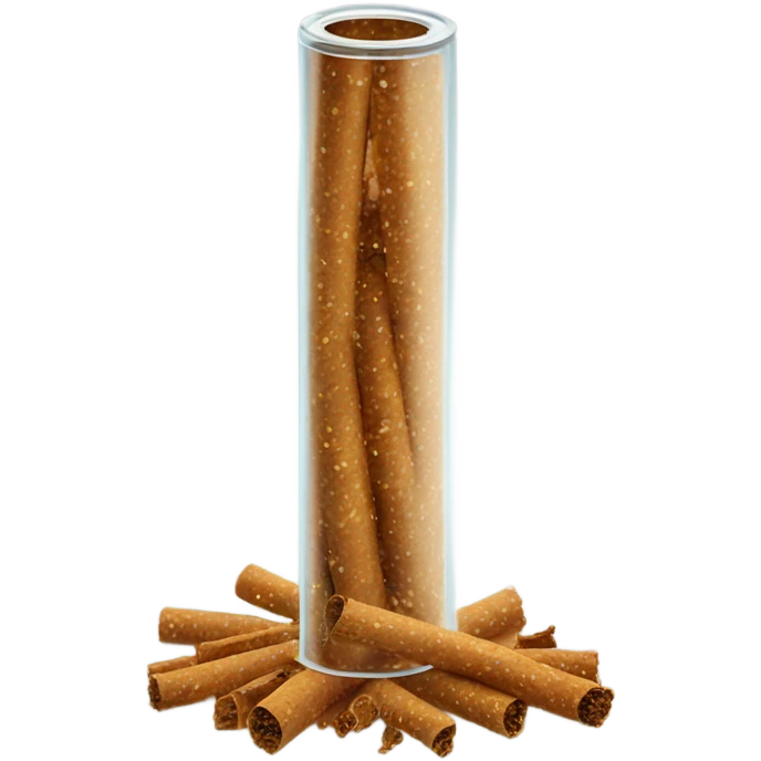 Tiny Tobacco flakes in a tube emoji