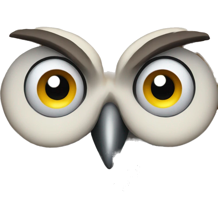 beautiful crying owl face emoji