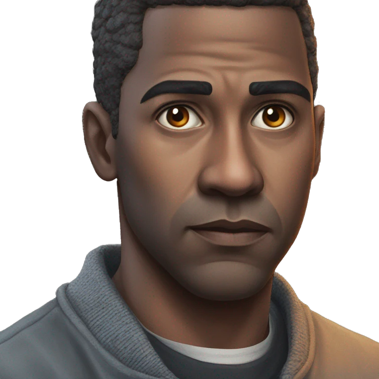 serious gaze portrait realistic headshot emoji