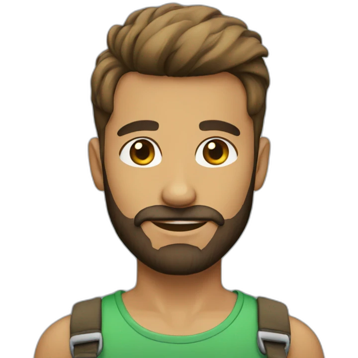 gay man with beard emoji