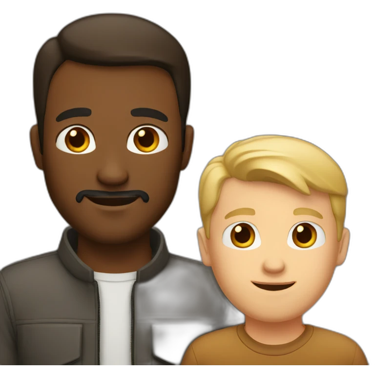 white-brun-dad-and-white-brown-man emoji