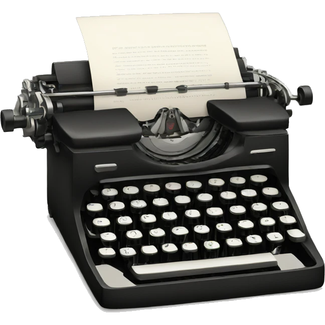 Typewriter emoji