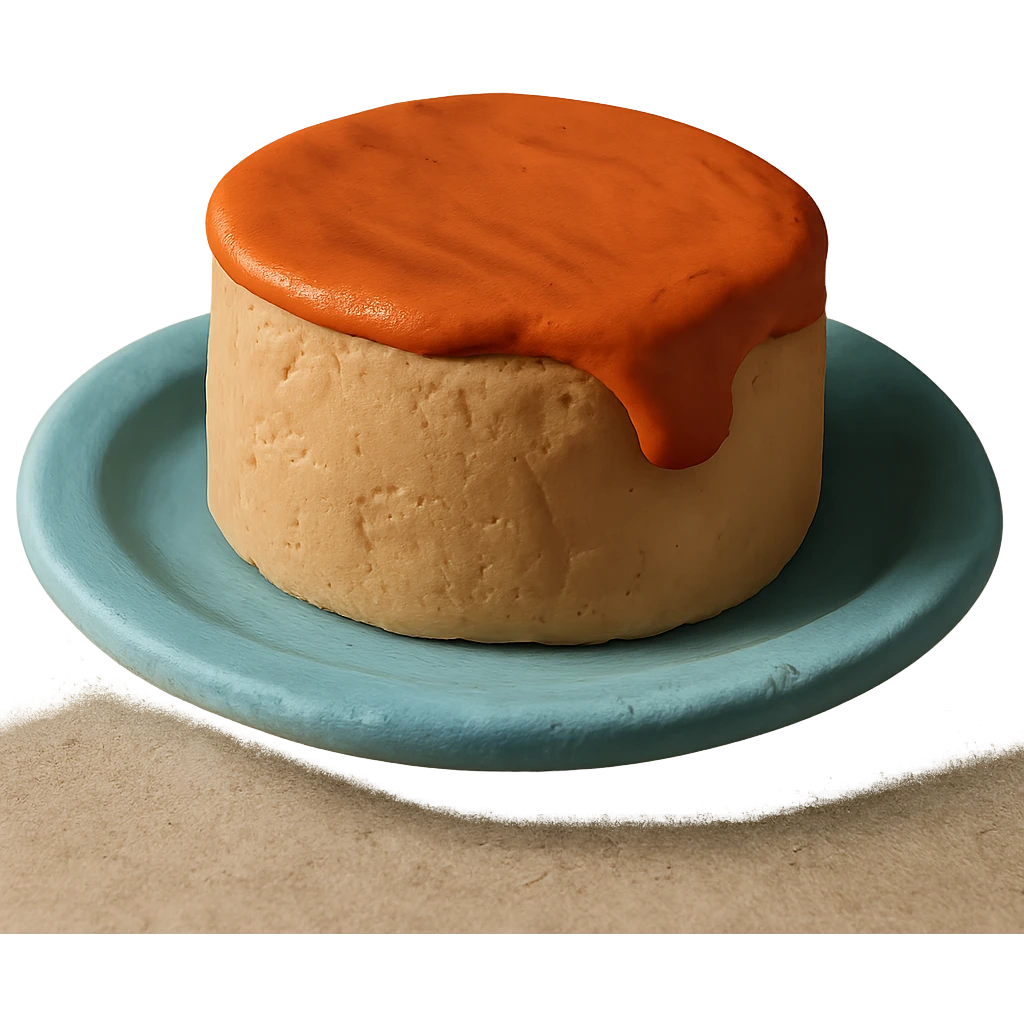 claymation style foie gras on a plate emoji
