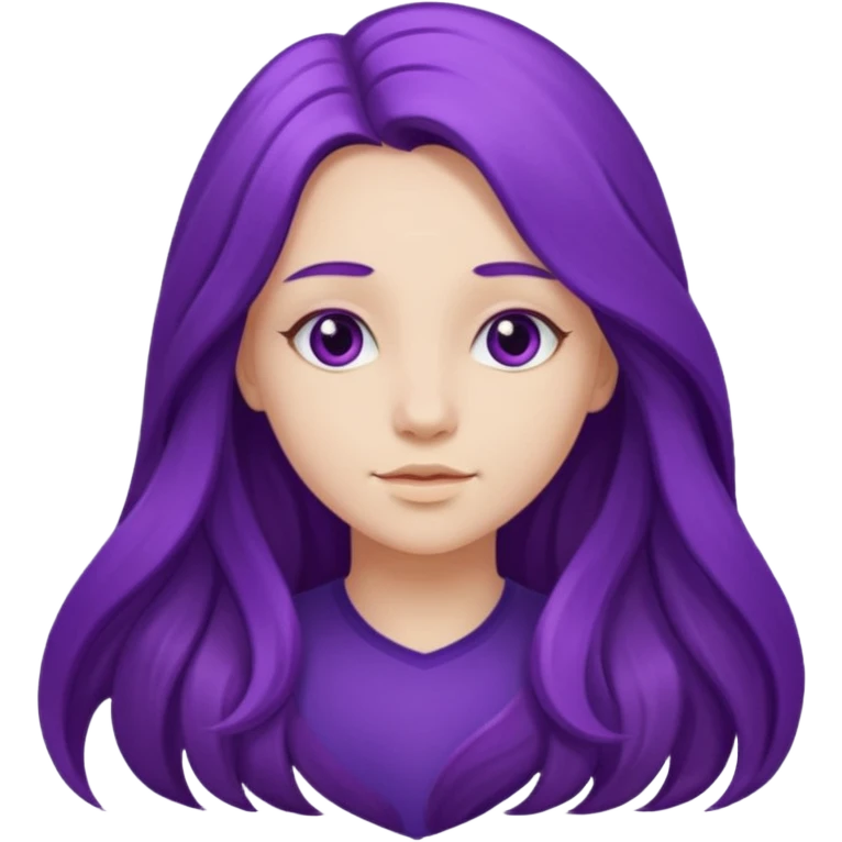 Purple girl emoji