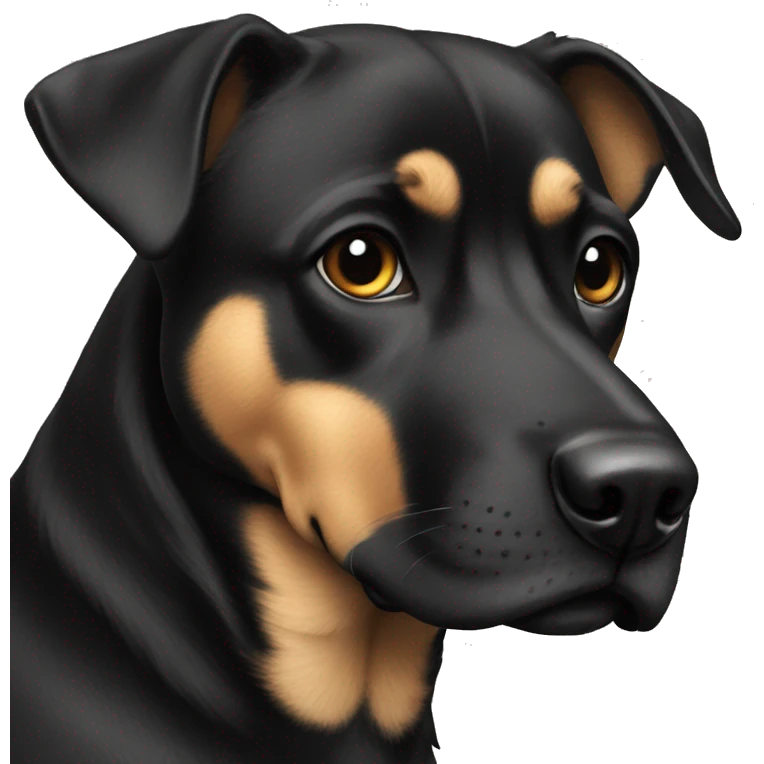 Perro negro  emoji
