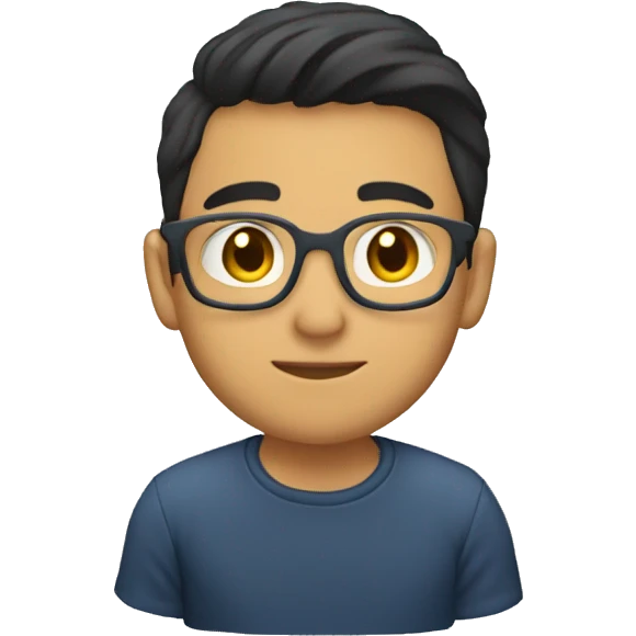 Joven moreno leyendo  emoji
