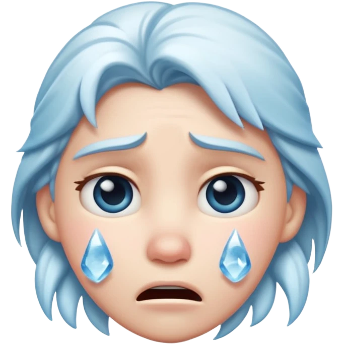  frozen distraught iOS emoji emoji