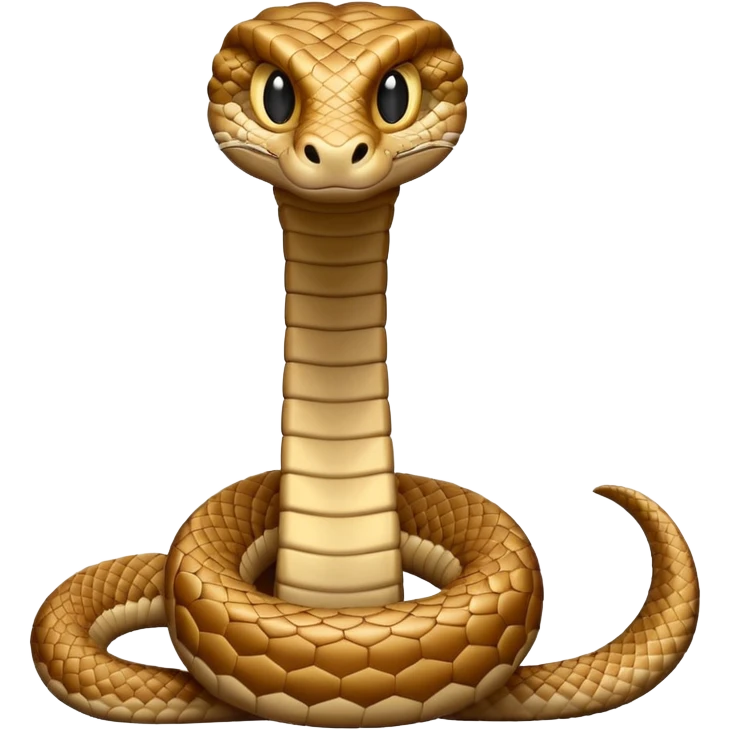 cobra is in its upright defensive posture emoji