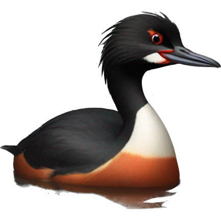 Black-necked grebe emoji