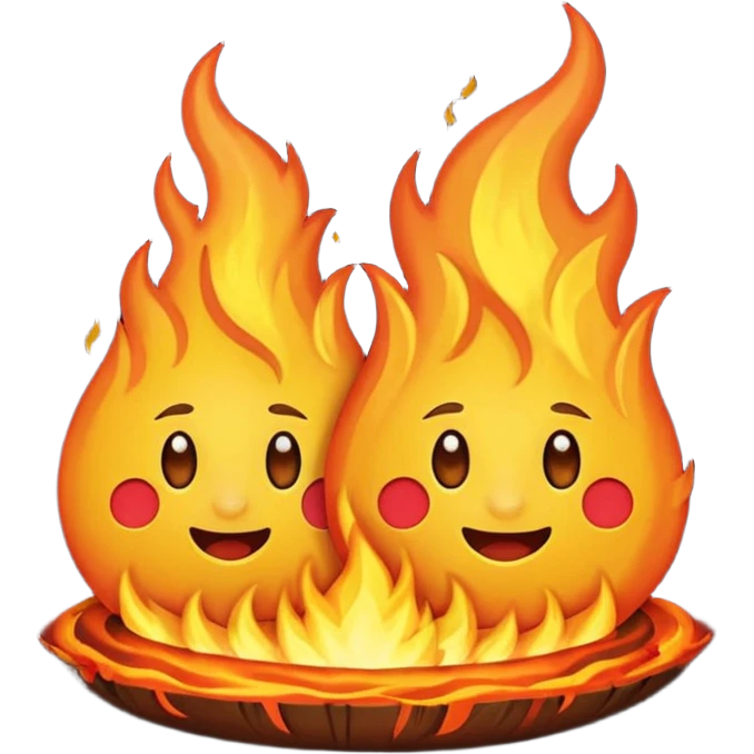 a lua tem que estar dentro do fogo e sem mini emoji