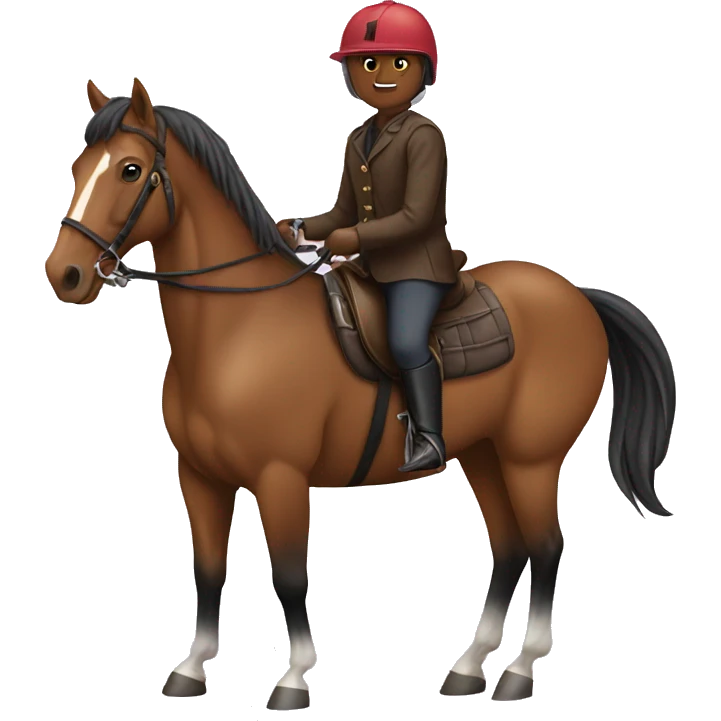 Horse with rider emoji