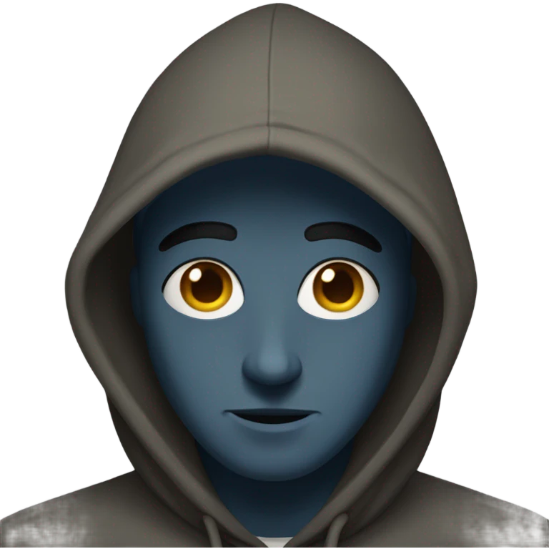 Oily men in a hood emoji