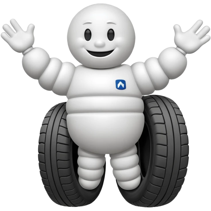 Boneco pneu michelin emoji