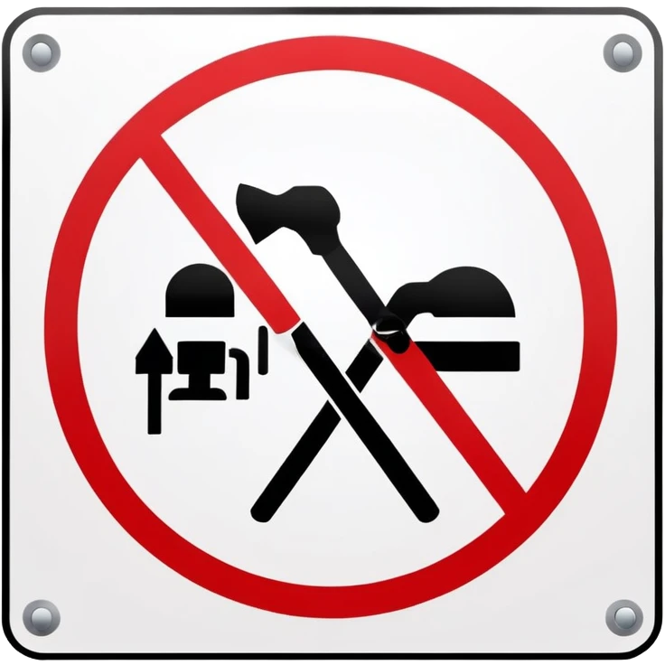 A warning of not fat women allowed  emoji