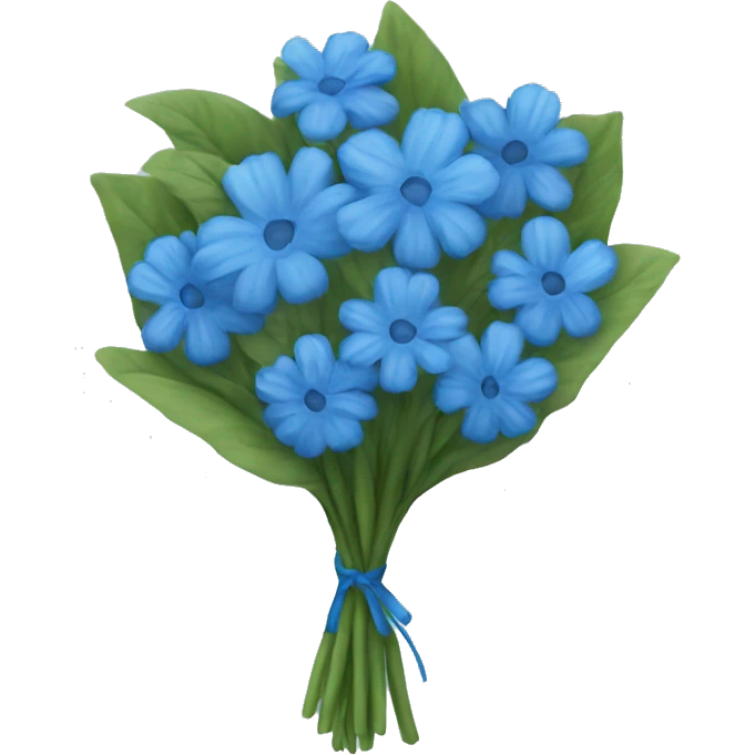 blue Bouquet  emoji