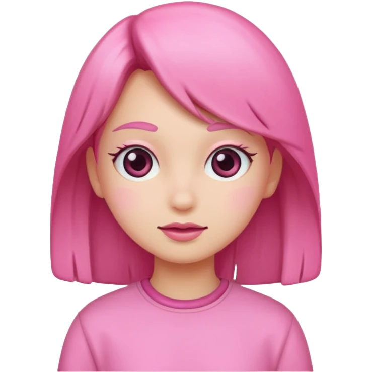 Pink girl emoji