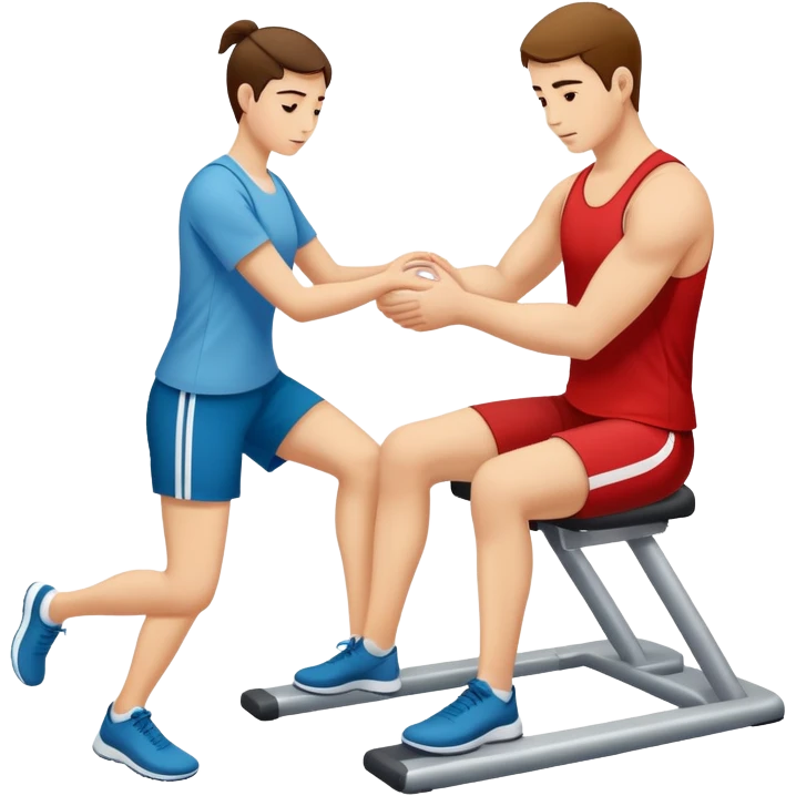 Physical therapy for tendon injury emoji