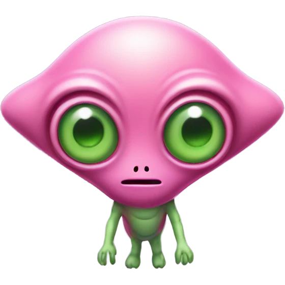 Pink alien  emoji