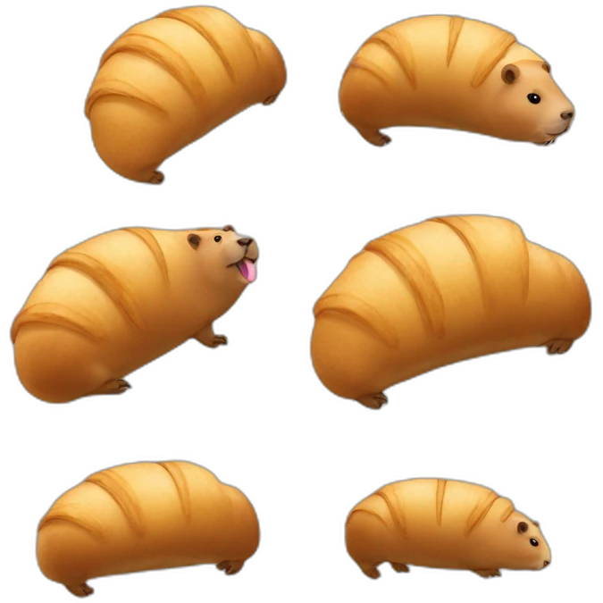 capybara french croissant emoji