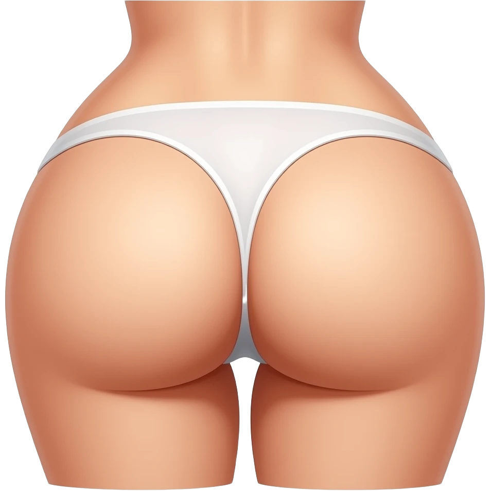 Female butt inflated emoji
