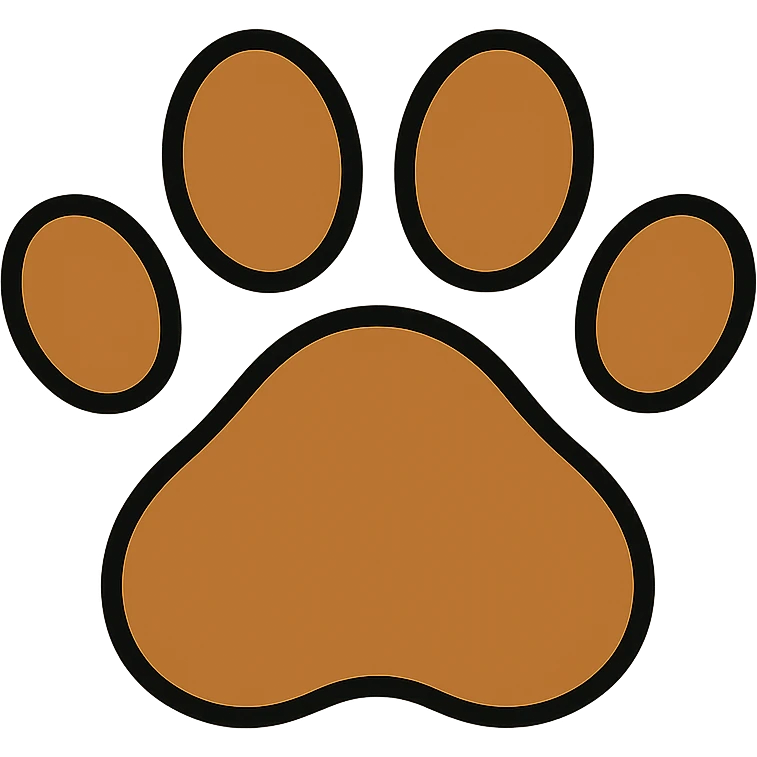 brown puppy paw print emoji