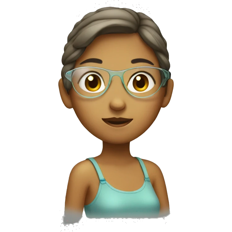 Girl in glass emoji