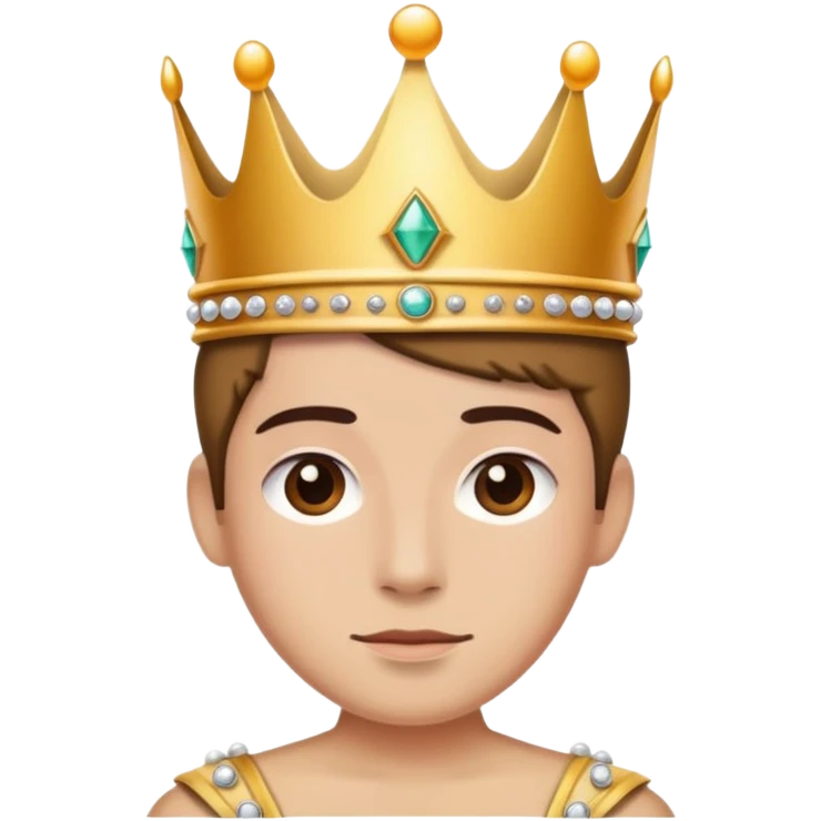 Wearing a crown emoji