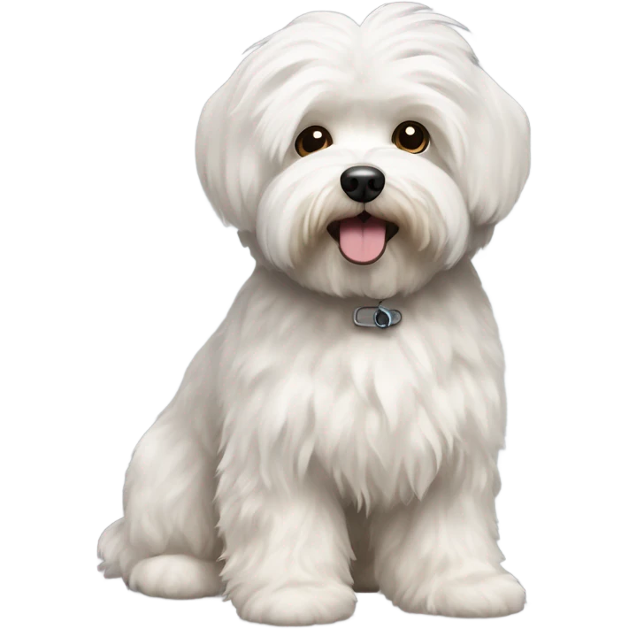 Bichon havanese old dog emoji