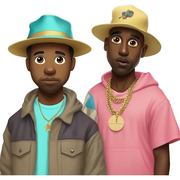 Kanye west and Tyler the creator  emoji