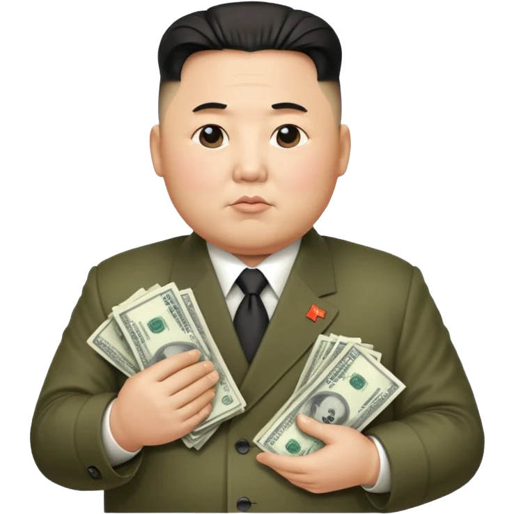 kim jong un holding money emoji