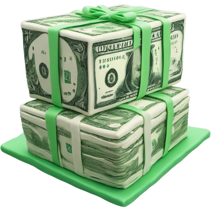 dollar cake emoji