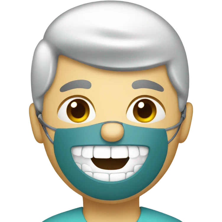 Dentist with a tool emoji