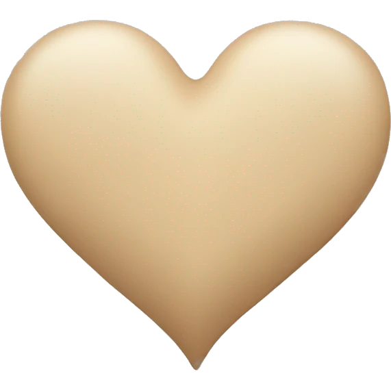 Beige heart  emoji