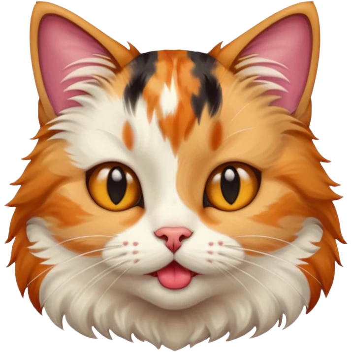 Lip biting cat  emoji