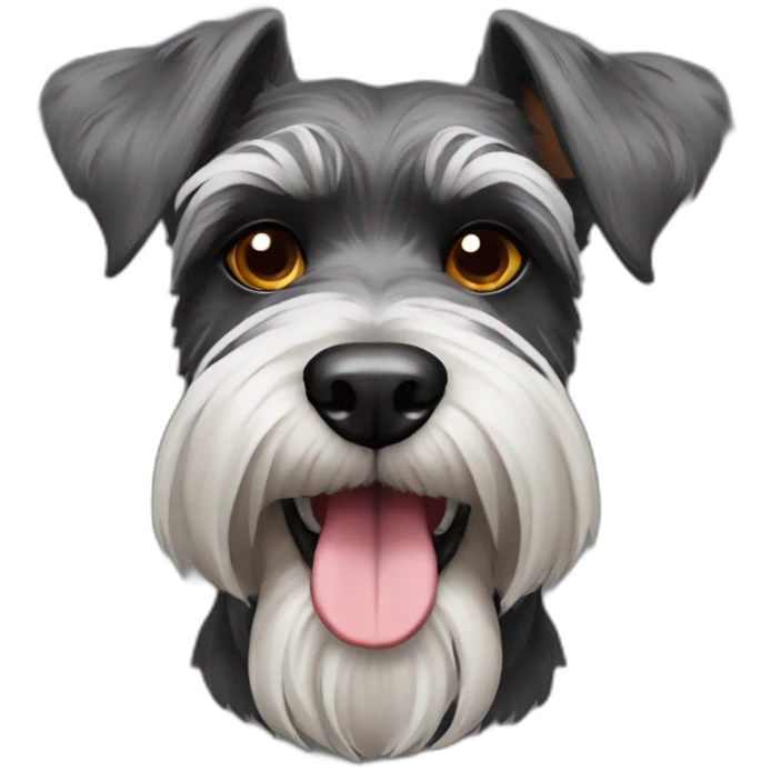 schnauzer dog halloween emoji