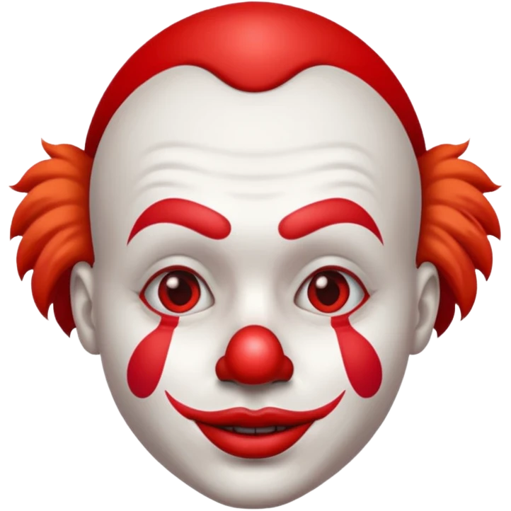 a person wearing a clown nose emoji