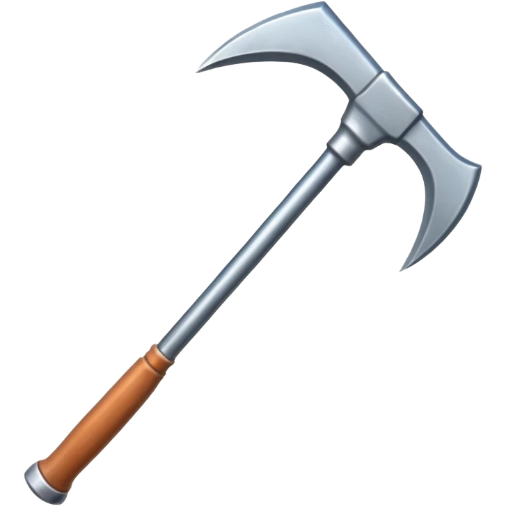 symmetric real pickaxe emoji