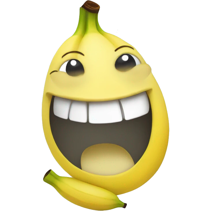 make a smiling banana emoji