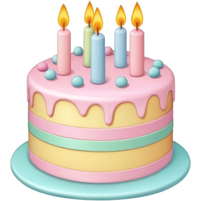 Pastel cake emoji