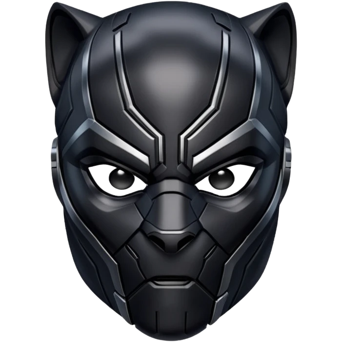 black panther marvel superhero full mask headshot emoji