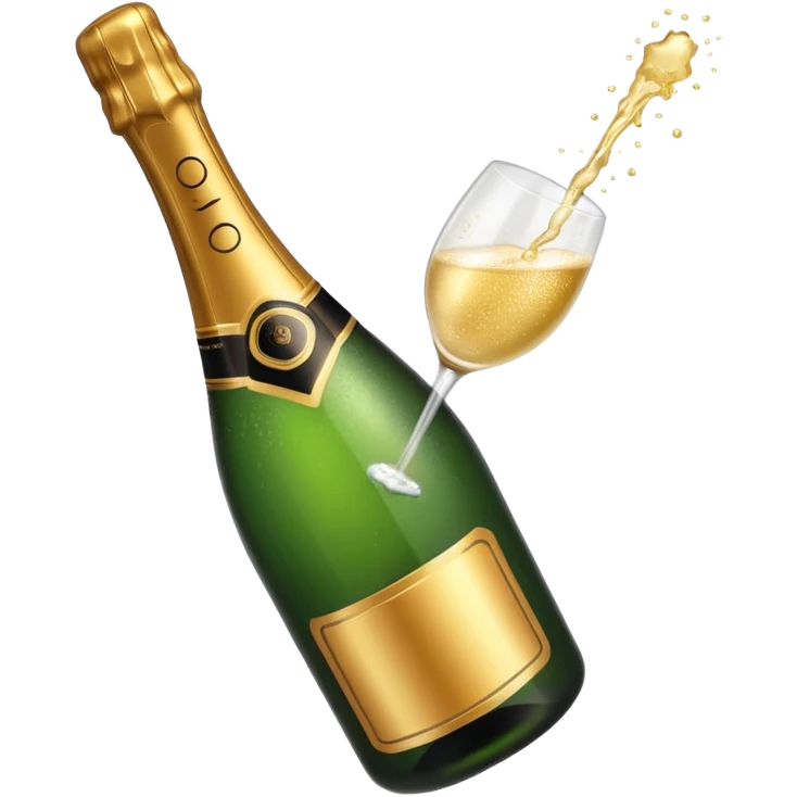 champagne popping emoji