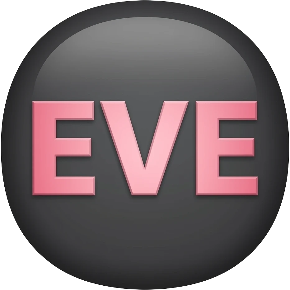 Hace uno que tenga fondo gris oscuro y que diga Eve estudio digital en rosa claro emoji