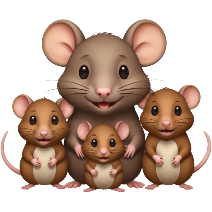 rat with family emoji