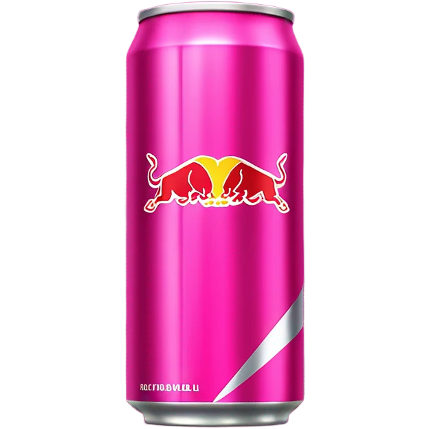 Pink redbull emoji